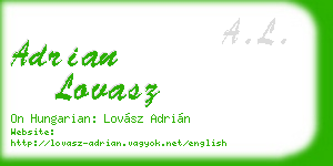 adrian lovasz business card